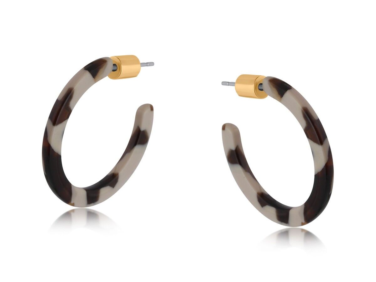 3052 KATHRYN BOUCLES D'OREILLES CRÉOLES FINES EN RÉSINE