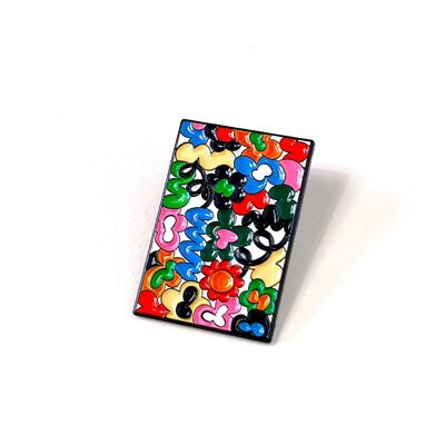Imán con flores de la selva Needle Minder (pin esmaltado)