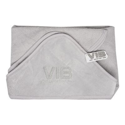 Toalla capucha VIB Velours Grey