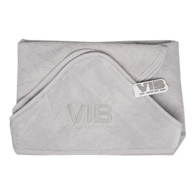 Hooded Towel VIB Velours Grey