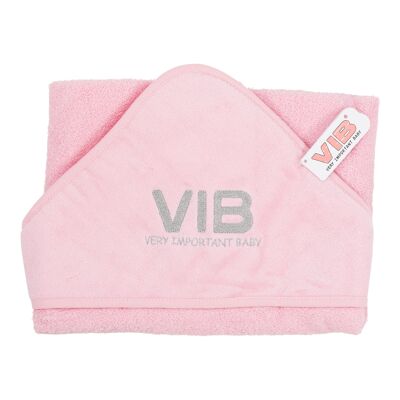 Asciugamano con cappuccio VIB Rosa