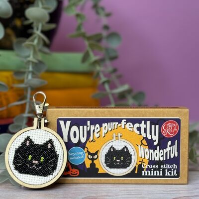 Kit de point de croix Halloween Mini Matchbox « Tu es parfaitement merveilleux »