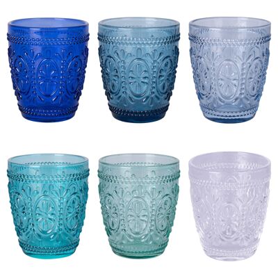 Lot de 6 verres à eau en verre de 300 ml, Imperial Ocean
