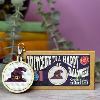 ‘Vi auguro un felice Halloween!Kit punto croce Mini scatola di fiammiferi di Halloween