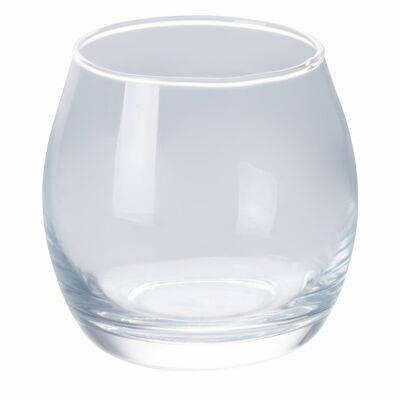 Verre multi-usages 110 ml en verre, design incurvé, Verre