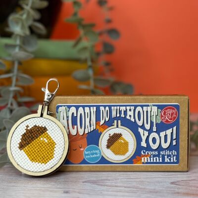 ' Acorn, je peux me passer de toi !Kit de point de croix Mini Matchbox