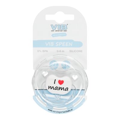 Pacifier White I <3 mama