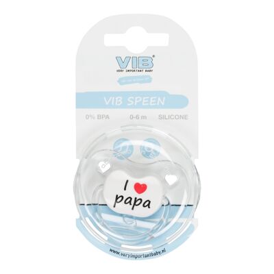 Chupete Blanco I <3 papa