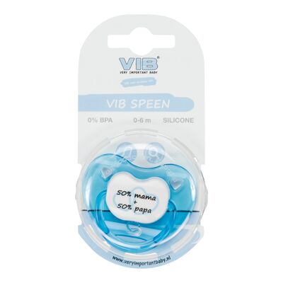Pacifier Blue 50%Mama + 50%Papa