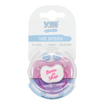 Pacifier Pink Born to Shop