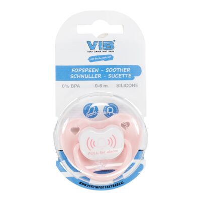 Pacifier Pink PULL for alarm