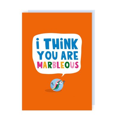 Paquete de 6 tarjetas de agradecimiento "Eres Marbleous"