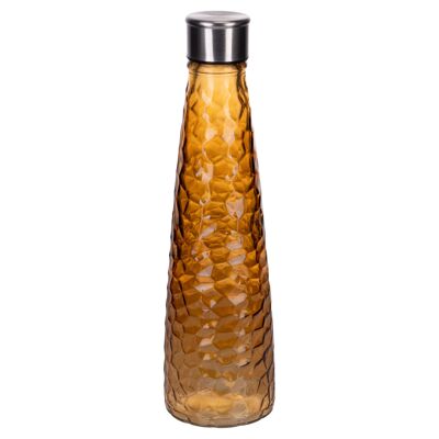 750ml glass water bottle, PP plastic cap and stainless steel, Dulce de Leche
