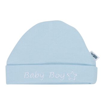 Bonnet Rond Bébé Garçon Bleu