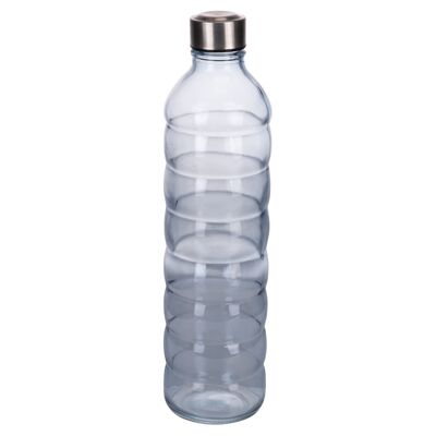 1.25L Glass Water Bottle, PP Plastic Cap and Stainless Steel, Pool Party