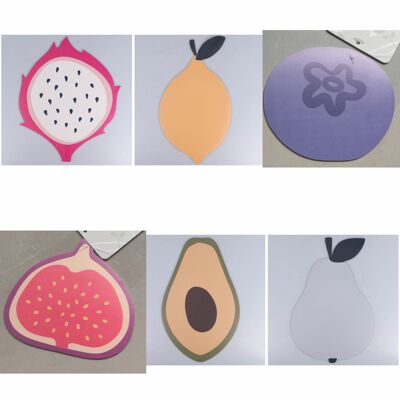 PVC fruit coaster, Fruit for One
