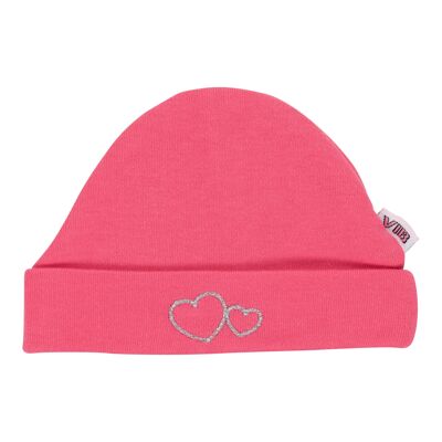Hat Round Hearts Paradise Pink