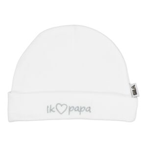 Chapeau Rond IK(coeur)PAPA Blanc