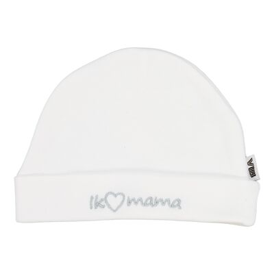 Sombrero Redondo IK (corazón) MAMA Blanco