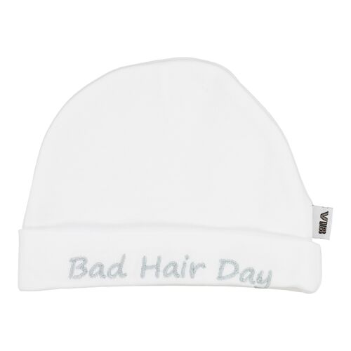 Hat Round Bad hair day White