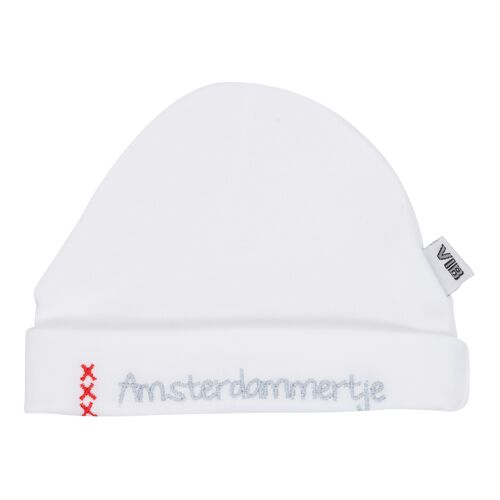Hat Round Amsterdam XXX White