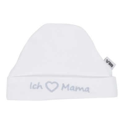 Sombrero Redondo Ich (liebe) Mama White