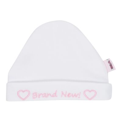 Hat Round Brand New! White-Pink