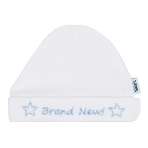 Hat Round Brand New! White-Blue