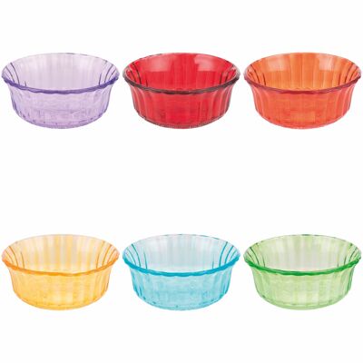 Juego de 6 cuencos de vidrio de 270 ml, color Imperial