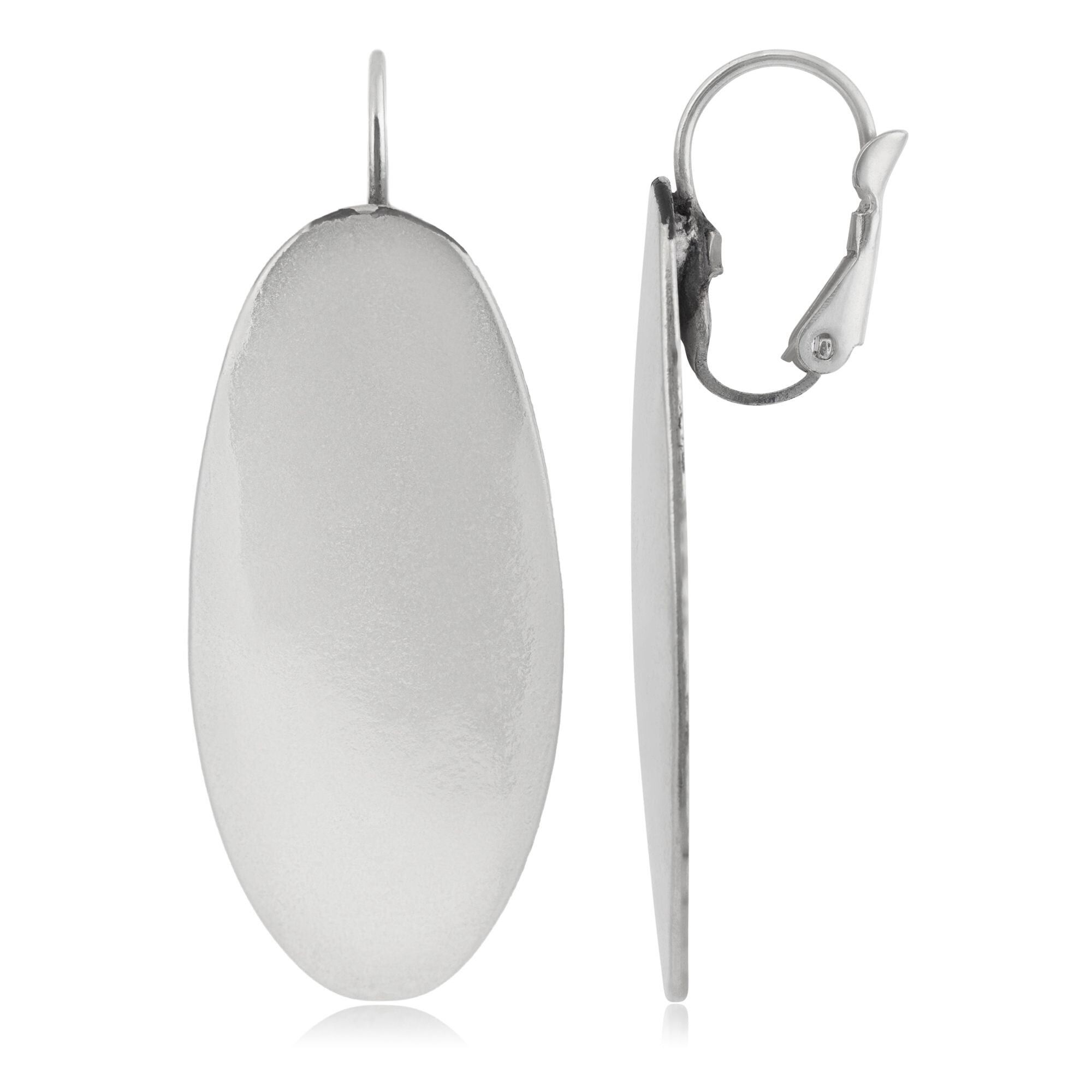 Orecchino d'argento a specchio d'argento