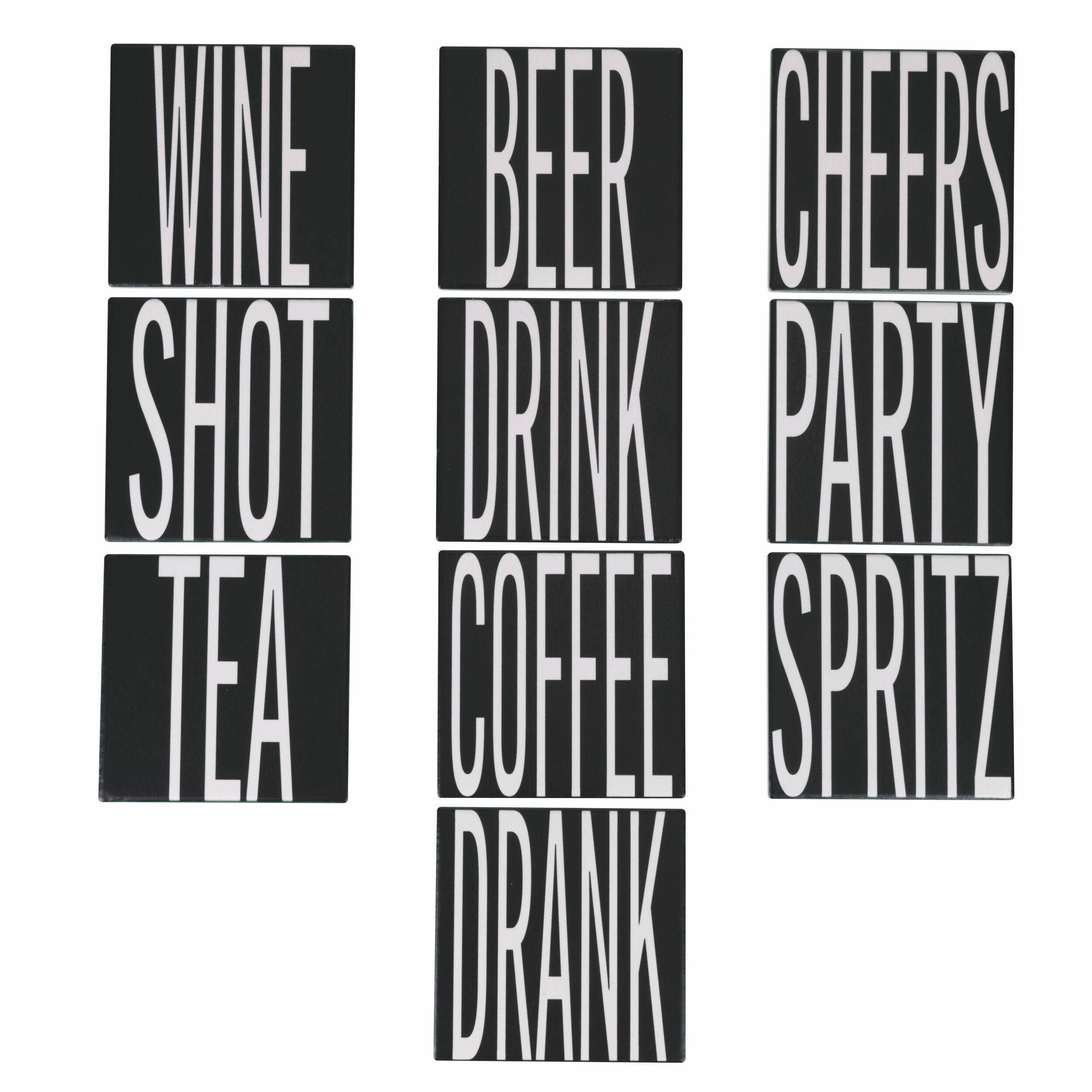 Mattonella decorativa 11x11 cm in ceramica, fondo in sughero, Bigismore