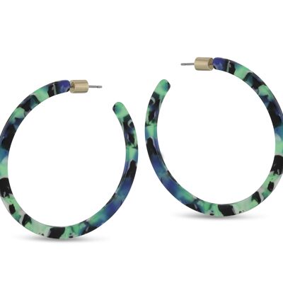 2409 MIA LARGE RESIN HOOPS