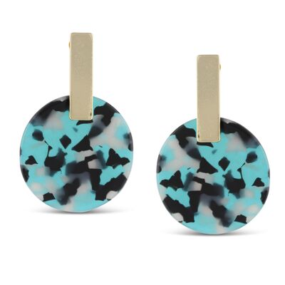 Pendientes de disco de resina Emma 2321
