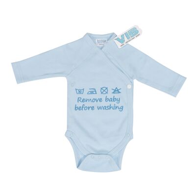 Baby Suit Rimuovere il bambino prima di lavare Blu