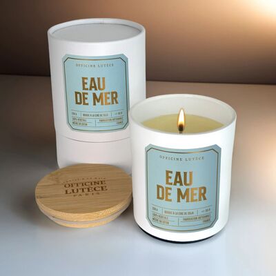 Vela perfumada de agua de mar