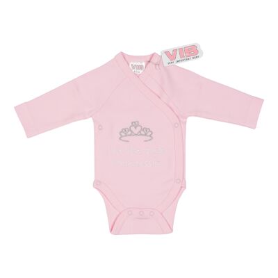 Traje de bebé Ich bin eine Prinzessin Crown Pink