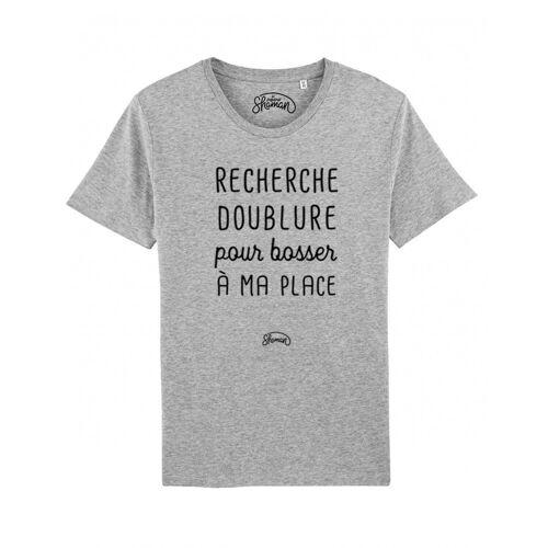 RECHERCHE DOUBLURE - Tee-shirt Gris chiné