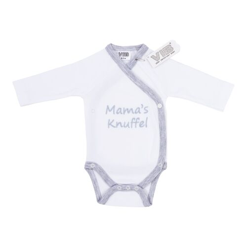 Baby Suit Mama's Knuffel !! White Grey