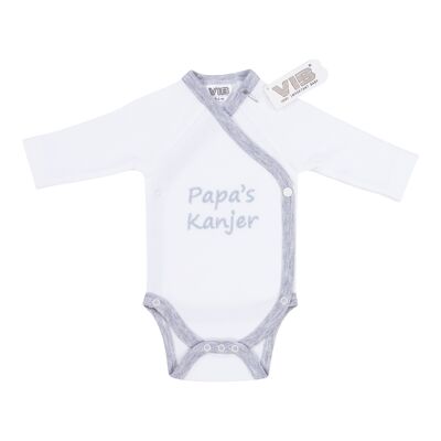 Tutina Bebè Papa's Kanjer Bianco Grigio