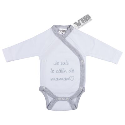 Baby Suit Je suis le câlin de maman (with heart)
