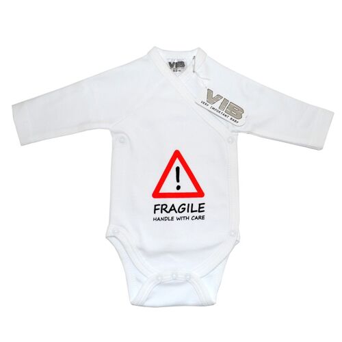 Baby Suit FRAGILE handle with care White