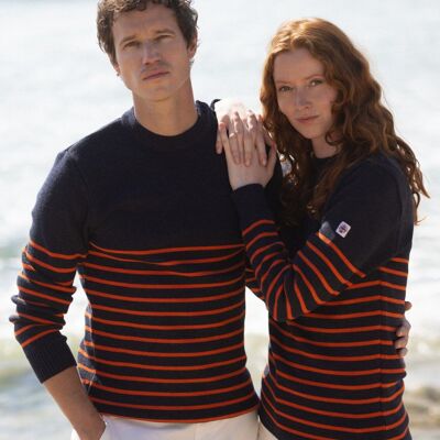 Jersey marinero a rayas "Petit Erquy", 100% lana