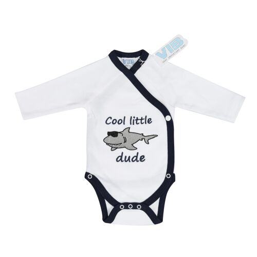 Baby Suit Cool Little Dude White-Navy