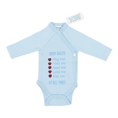 Baby Suit Baby Rules Azul