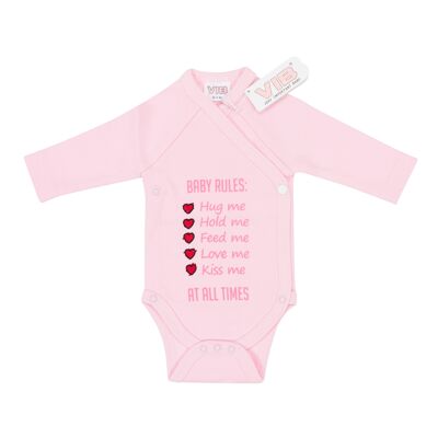 Baby Suit Baby Rules Rosa