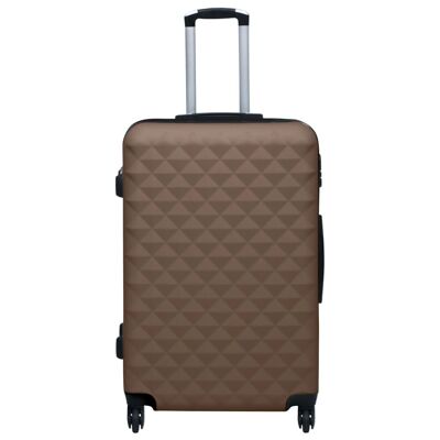 Ensemble de 2 valises Harde ABS marron