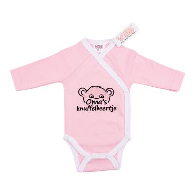 Baby Suit 'Oma's Knuffelbeertje' Pink-White