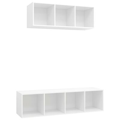 Set di mobili TV da 2 pezzi spaanplaat con 1