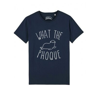 WHAT THE PHOQUE - Tee-shirt Bleu marine