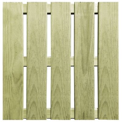 30 pcs piquets de terrasse 50x50 cm hout vert